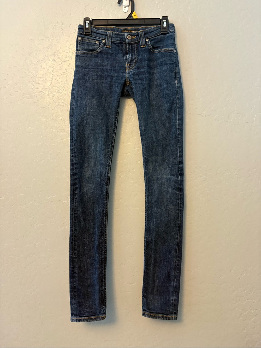 Nudie Jeans Co tight long john denim stretch low rise jeans size 25